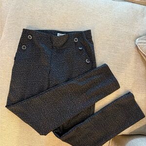 Stylish Black Patterned Pants